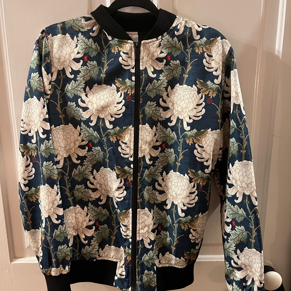 Men’s Satin Bomber Jacket